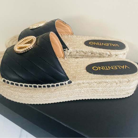 Valentino 100 % authentic espadrilles Sandals size 8 - Picture 5 of 6